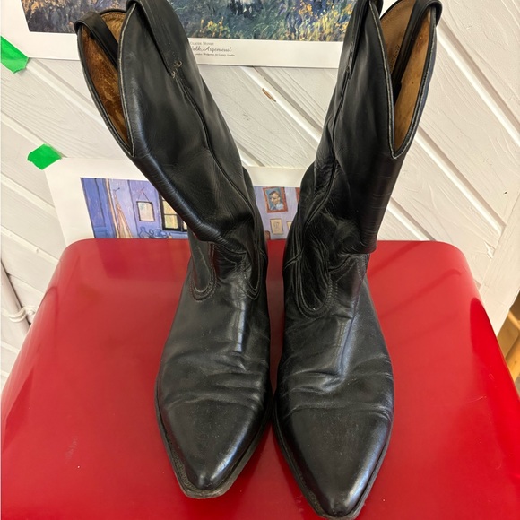 Boulet Other - Boulet Black Leather Cowboy Boots